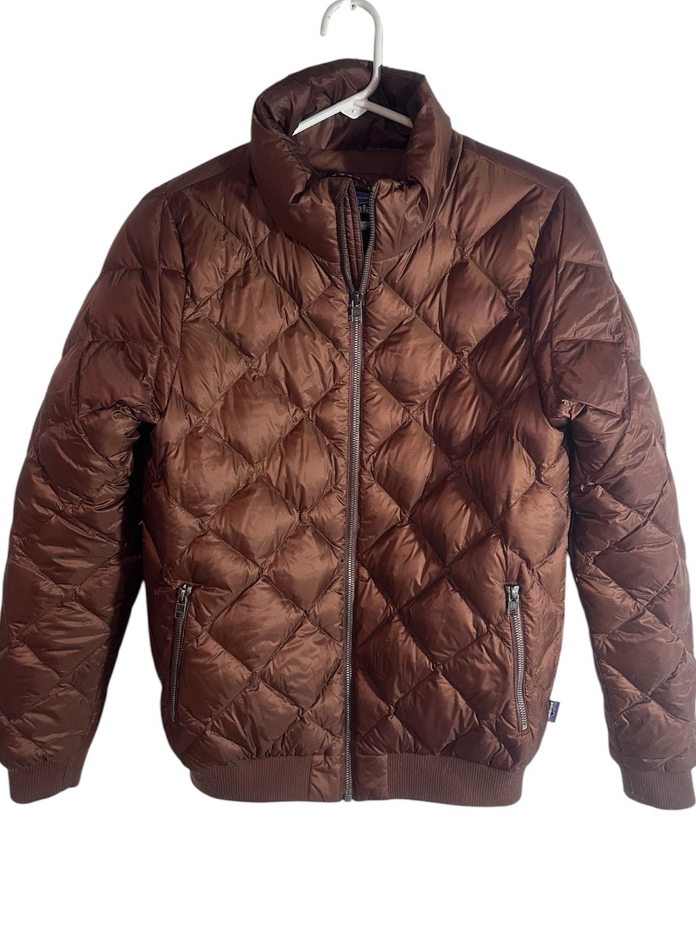 Patagonia brown quilted down filled puffer jacket women’s medium - Picture 2 of 11